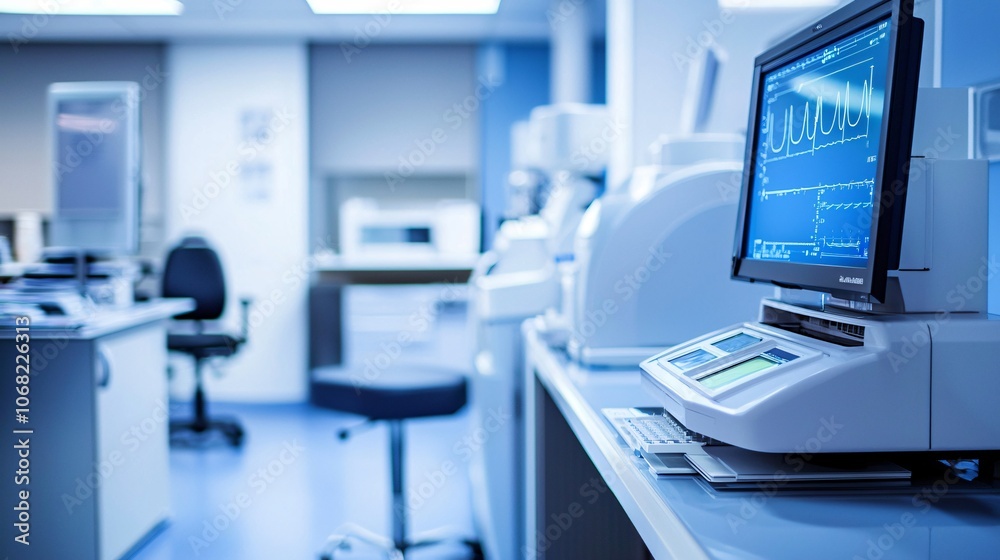Aufkleber explore the innovative design of a modern diagnostic testing facility equipped with advanced medical
