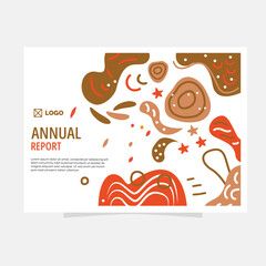 Rustic Abstract Patterns for a Professional Annual Report Layout