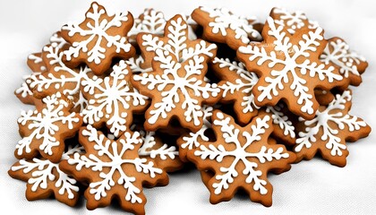 Christmas cookies on a transparent background