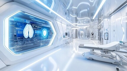 Explore the futuristic immune system monitoring center design featuring advanced technology and innovative features