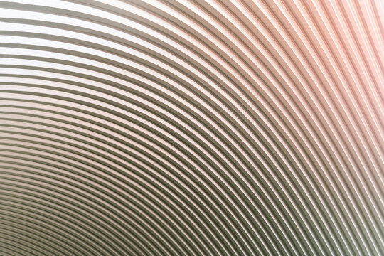 part of curve metal roof architecture detail background