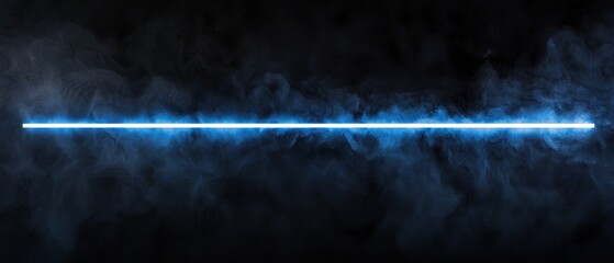 A blue line of smoke is shown in the image