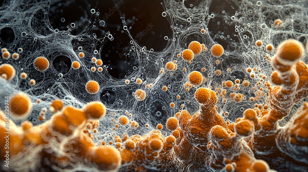 Poster Exploring the aesthetic beauty of microscopic pathogens through artistic interpretation in ultra-high detail