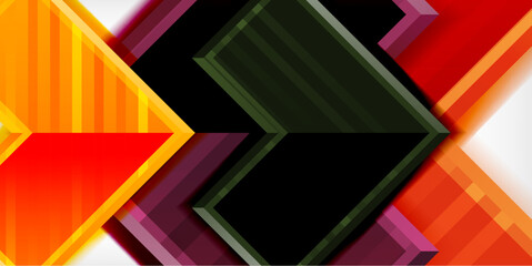 Arrow geometric abstract vector background. Vector Illustration For Wallpaper, Banner, Background, Card, Book Illustration, landing page