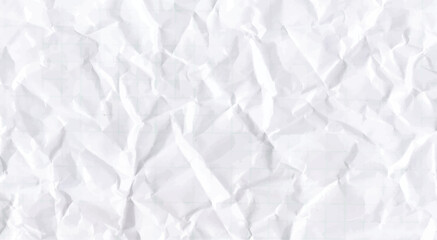 white crumpled paper background	