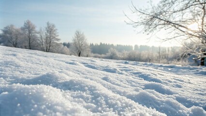 Fresh snow background