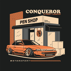 car design illustration, street legend conqueror