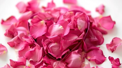 Obraz premium Enchanting Beautiful Pink Heart Background Image: A Symphony of Love and Beauty