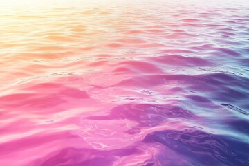 Obraz premium Soft gradient of pink, purple, and blue tones over a calm water surface, evoking a dreamy and tranquil vaporwave aesthetic