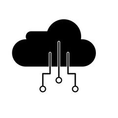 Cloud Tech Icon Glyph