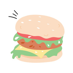 An amazing icon of hamburger, ready for premium use