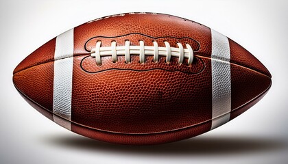 Obraz premium Hyper realistic illustration of an American football isolated A American football on White background PNG