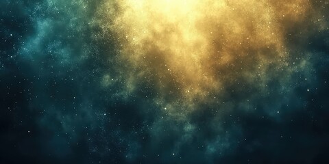 Fototapeta premium Celestial Background with Golden and Blue Hues