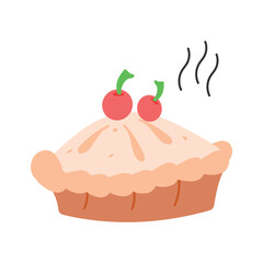 Classic apple pie with crust and filling, perfect dessert treat