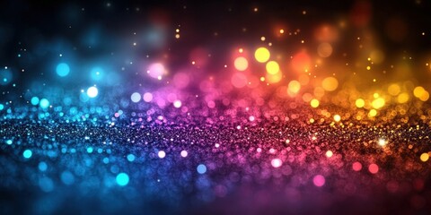 Obraz premium Colorful Bokeh Background with Sparkling Lights