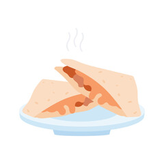 Tasty sandwich with fresh fillings, perfect for lunch