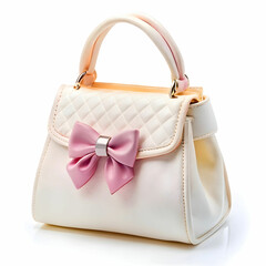bag for girls on white background