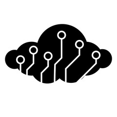 Cloud Tech Icon Glyph