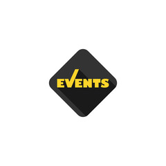 Events icon isolated on transparent background