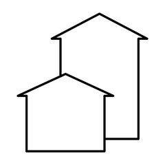 Simple Flat Real Estate Agency Icon