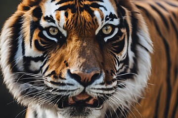 Fototapeta premium Close-up View of a Tiger Face