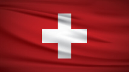 Fototapeta premium State of Switzerland flag Background Illustration 4K