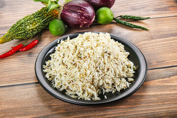 Indian cuisine - jeera rice basmati