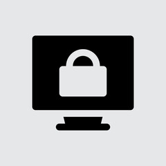 Lock Computer  Personal Computer and Hardware Icons