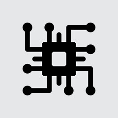 Circuit Computer and Hardware Icons