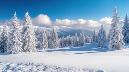 Fototapeta premium Winter background for postcards