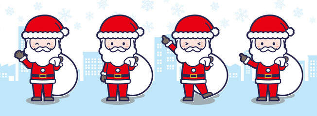 可愛いサンタのポーズ集