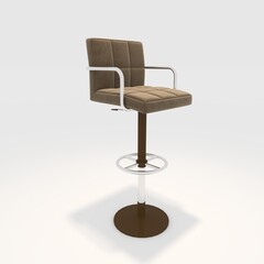 3d render bar stool design element. Furniture Collection