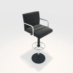 3d render bar stool design element. Furniture Collection