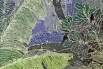 Oil paintings and various flowers, roses, peonies, cats, dogs, chickens, tigers, and leaves are beautiful