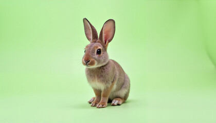 Fototapeta premium A small rabbit with big ears