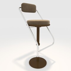 3d render bar stool design element. Furniture Collection