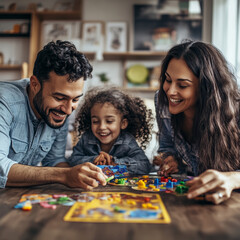 Fototapeta premium family playing games