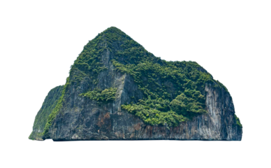 Mountain cliff rock isolated on transparent background, PNG File