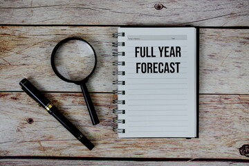 For Your Information (FYI) text on notepad, Business and Financial concept background