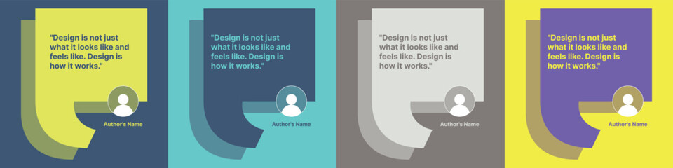 Quote Design in Bold Complementary Colors