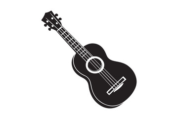 Ukulele Silhouette vector illustration, Ukulele Silhouette 