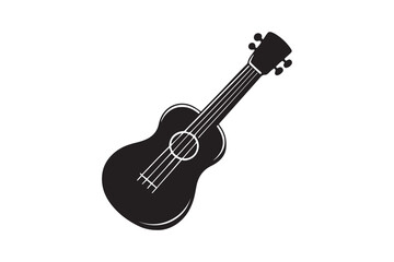 Ukulele Silhouette vector illustration, Ukulele Silhouette 