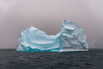 Iceberg drifting off the coast of South Georgia. Antarctica.