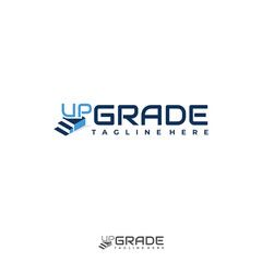 Letter Upgrade logo simple modern concept for your company