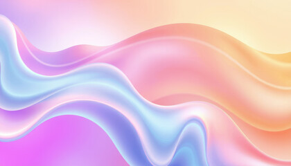 Fototapeta premium vibrant fluid background with soft pastel colors blending harmoniously, creating serene and calming atmosphere. Ideal for design projects