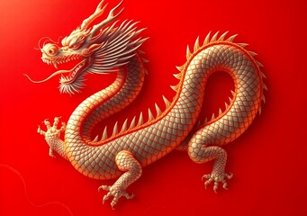 Obraz premium Chinese' Day with big Dragon with China Dragon, for China' Day.