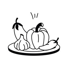 Assorted vegetables, a healthy option for meals and snacks