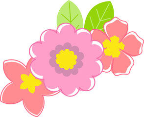 Flowers Doodle Illustration