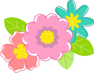 Flowers Doodle Illustration