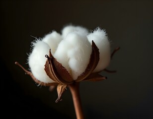 dark cotton smooth finished textile macro pattern closeup drapery macro, cotton plant flake flowers